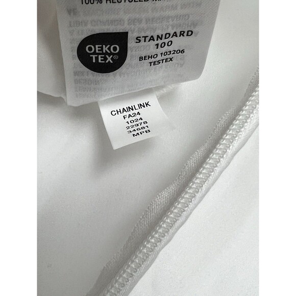 Hotel Collection Chain Link Embroidery FULL/QUEEN Duvet + 2 Shams WhiteChampagne - Picture 9 of 12